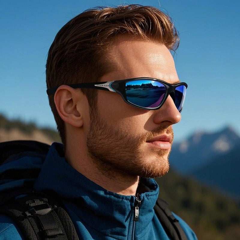 FAGUMA Sports Polarized Sunglasses For Men Cycling Driving Fishing UV400 Protection - Image 2